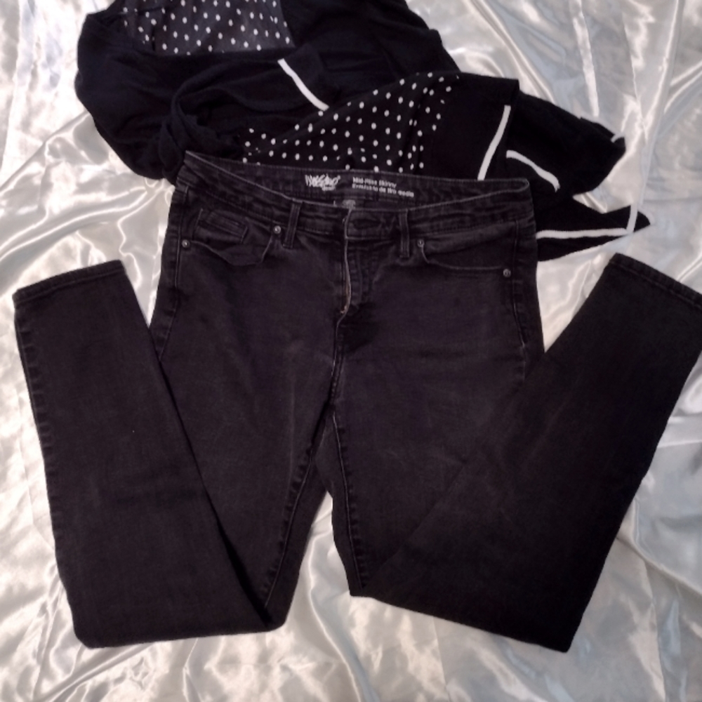 Mid-rise stretchy skinny jeans 8S 8 short petite